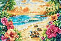 Tropical Summer BU5089L Counted Cross-Stitch Kit