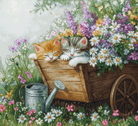 Kittens' Sleep BU5093L Counted Cross-Stitch Kit