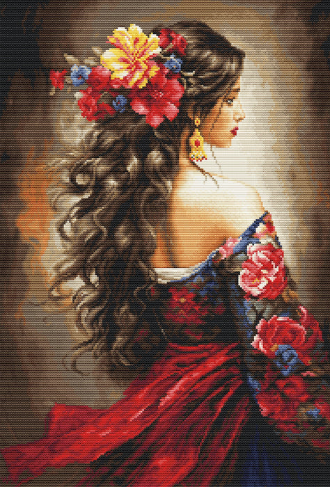 The Spanish Girl B702L Counted Cross-Stitch Kit
