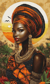 Queen of the Sunlit Continent  B720L Counted Cross-Stitch Kit