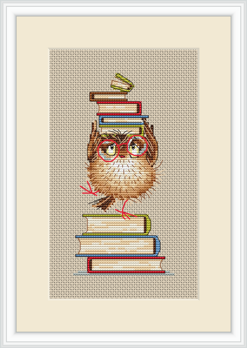 Bird with Books - PDF Cross Stitch Pattern
