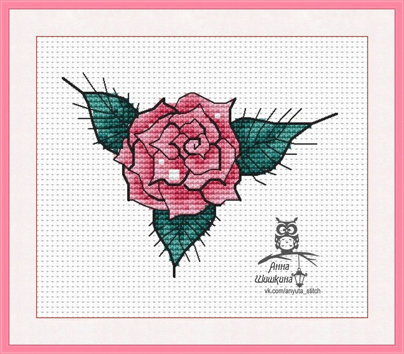 Rose - Free PDF Cross Stitch Pattern