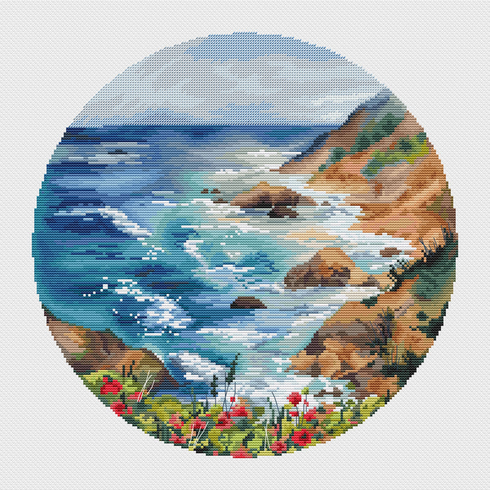 Blooming bay - PDF Cross Stitch Pattern