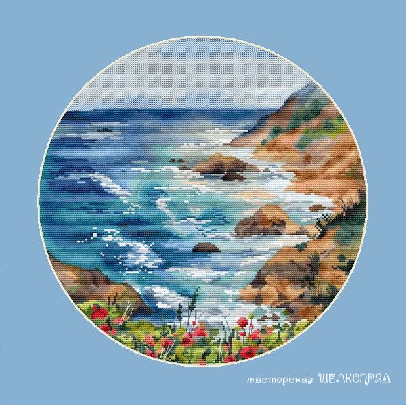 Blooming bay - PDF Cross Stitch Pattern