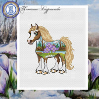 A Horse. March - PDF Cross Stitch Pattern