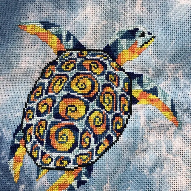 Sea Turtle - PDF Cross Stitch Pattern