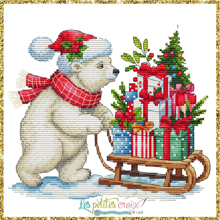 Christmas Bear - PDF Cross Stitch Pattern