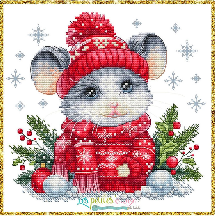 Christmas Mouse - PDF Cross Stitch Pattern