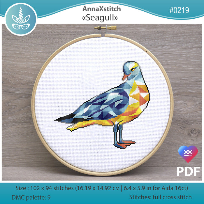 Seagull - PDF Cross Stitch Pattern