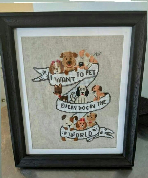 I want to pet... dog - PDF Cross Stitch Pattern