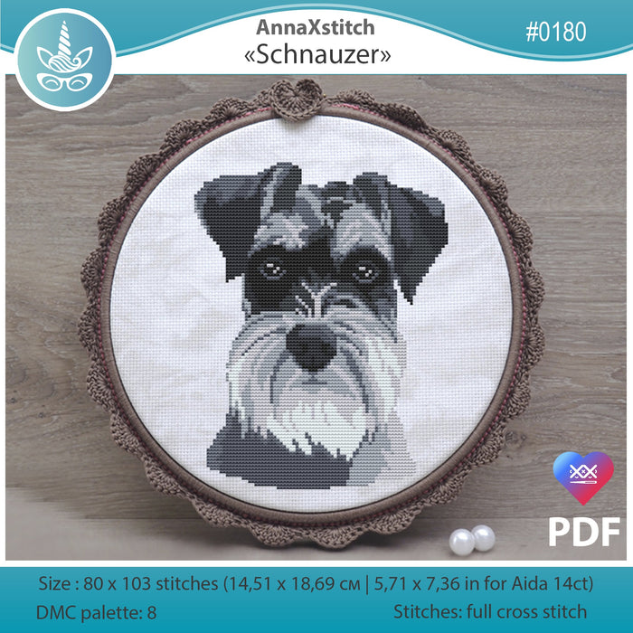 Schnauzer - PDF Cross Stitch Pattern