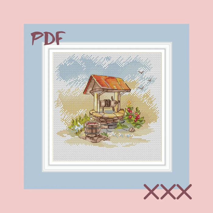 Old well - PDF Cross Stitch Pattern