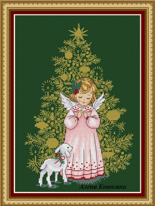 Christmas angel - PDF Cross Stitch Pattern