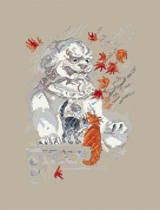 Cat Late Love- PDF Cross Stitch Pattern