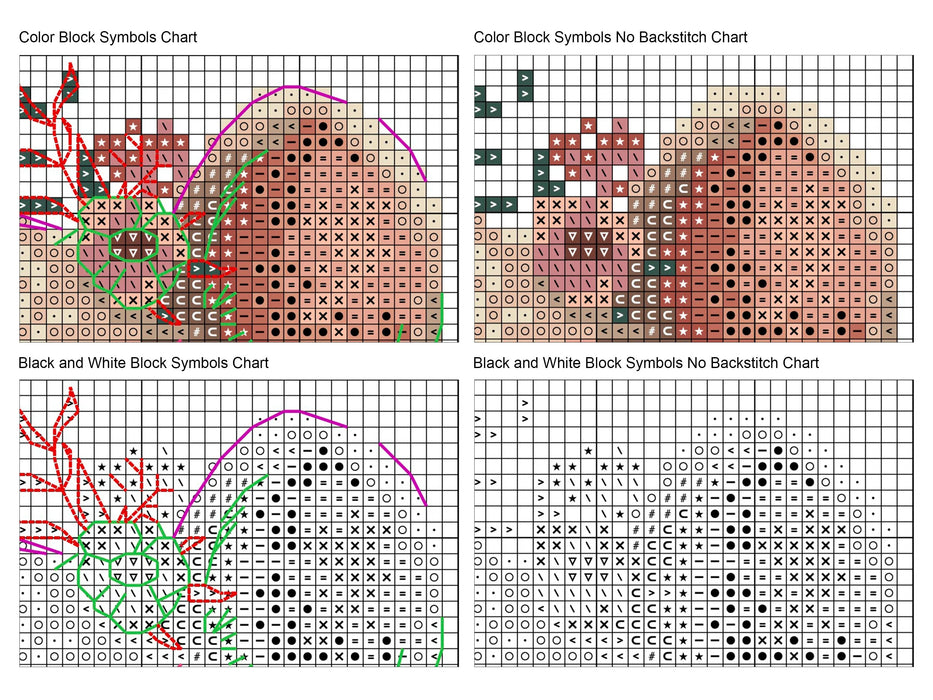 Mouse with a Nut - PDF Cross Stitch Pattern