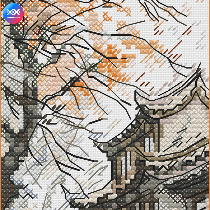 Autumn Maple - PDF Cross Stitch Pattern