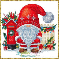 Christmas Gnome Letter Box - PDF Cross Stitch Pattern