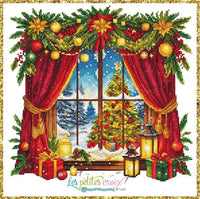 Christmas Window - PDF Cross Stitch Pattern