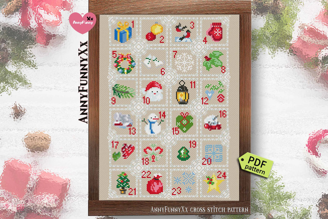 Sampler. Christmas 3 - PDF Cross Stitch Pattern