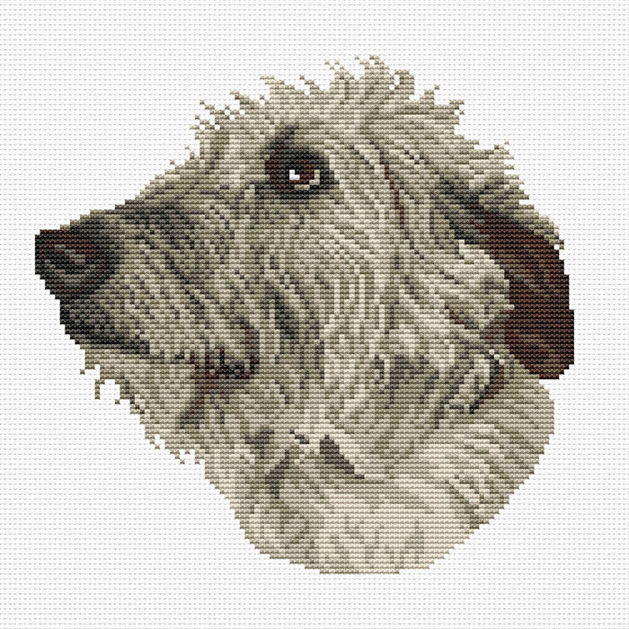 Cream Irish wolfhound - PDF Cross Stitch Pattern