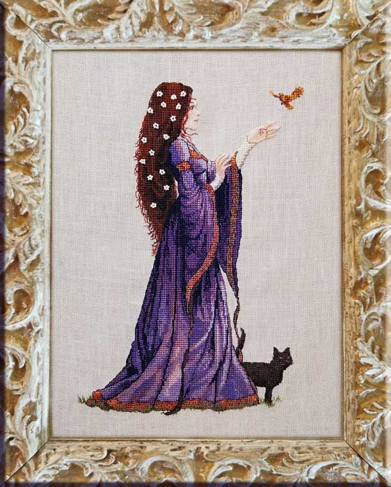 The Lady of the Cat 210-A057 K Counted Cross Stitch Kit