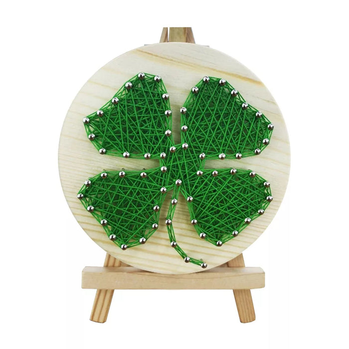 Clover Leaf String Art Kit with Stand. Simple Decorative DIY String Art Craft Kit M1-4 DHAA28288