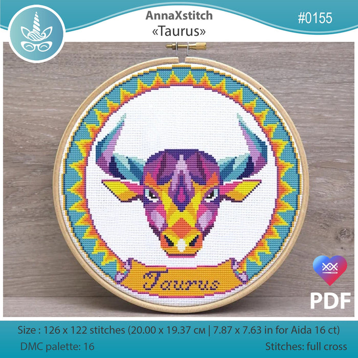 Taurus - PDF Cross Stitch Pattern