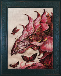 Flowers Dragon 211-P017 K Counted Cross Stitch Kit