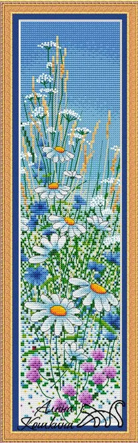 Bookmark. Chamomile - PDF Cross Stitch Pattern