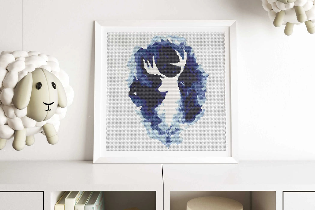 Mystical Deer - PDF Cross Stitch Pattern