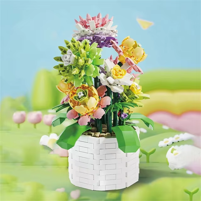 Flowers Bouquet Building Brick F07M9-16(101)