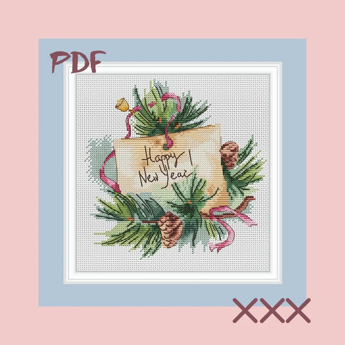 Happy New Year - PDF Cross Stitch Pattern