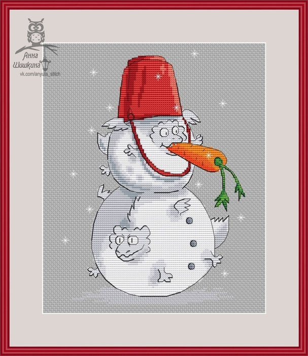 Snowman - PDF Cross Stitch Pattern