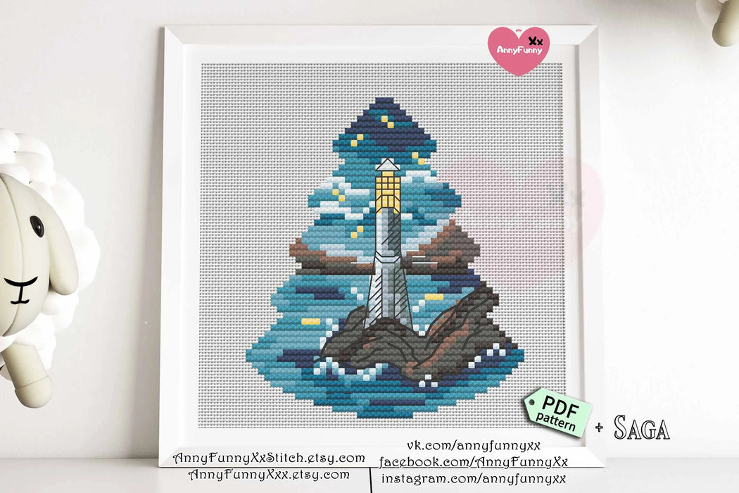 Lighthouse of Joy - PDF Cross Stitch Pattern