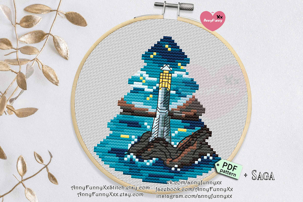 Lighthouse of Joy - PDF Cross Stitch Pattern