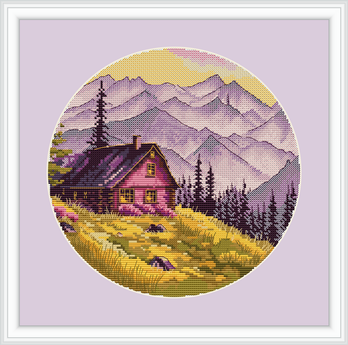 Enchanted Mountain Retreat - PDF Cross Stitch Pattern