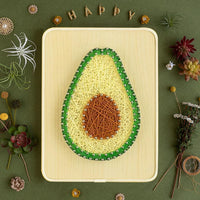 String Art DIY Kit - Avocado. Wizardi Craft Kit F07-M12-3-DHBC28014