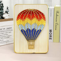 String Art DIY Kit - Air Balloon. Wizardi Craft Kit F07-M12-5-DHACE28035