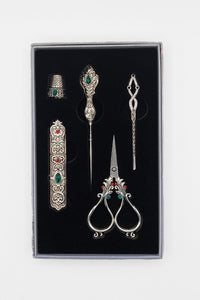 Craft Scissors for Felting & Embroidery Wizardi F07-M13-3-silver