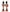 Wooden Nutcracker Band Ornament Set F07AM9-34-N01822A