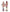 Pastel Band Wooden Nutcracker Ornament Set F07AM9-35-N01820B