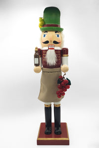 Christmas Nutcracker. Wizardi Classic Wooden Festive Decoration F07M14-20-N01850A