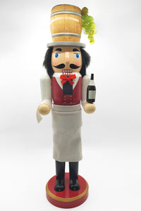 Christmas Nutcracker. Wizardi Classic Wooden Festive Decoration F07M14-20-N01850B