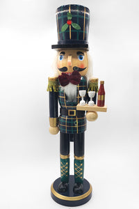 Christmas Nutcracker. Wizardi Classic Wooden Festive Decoration F07M14-20-N01850C
