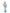 Pastel Blue Wooden Nutcracker F07M14-29-N01703 blue stand