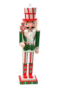 Christmas Nutcracker. Wizardi Classic Wooden Festive Decoration F07M14-31-N01702A
