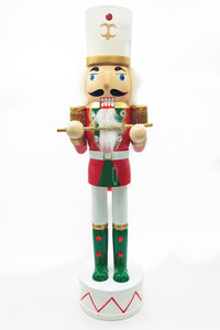 Christmas Nutcracker the Piper. Wizardi Classic Wooden Festive Decoration F07M14-32-N01819C