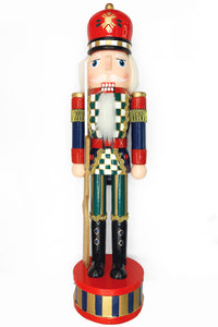 Christmas Nutcracker the Musketeer. Wizardi Classic Wooden Festive Decoration F07M14-36-N01845B