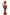 Christmas Nutcracker the Staffbearer. Wizardi Classic Wooden Festive Decoration F07M14-39-N01365A