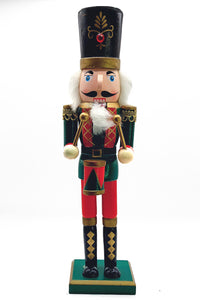 Christmas Nutcracker the Drummer. Wizardi Classic Wooden Festive Decoration F07M14-40-N01012D